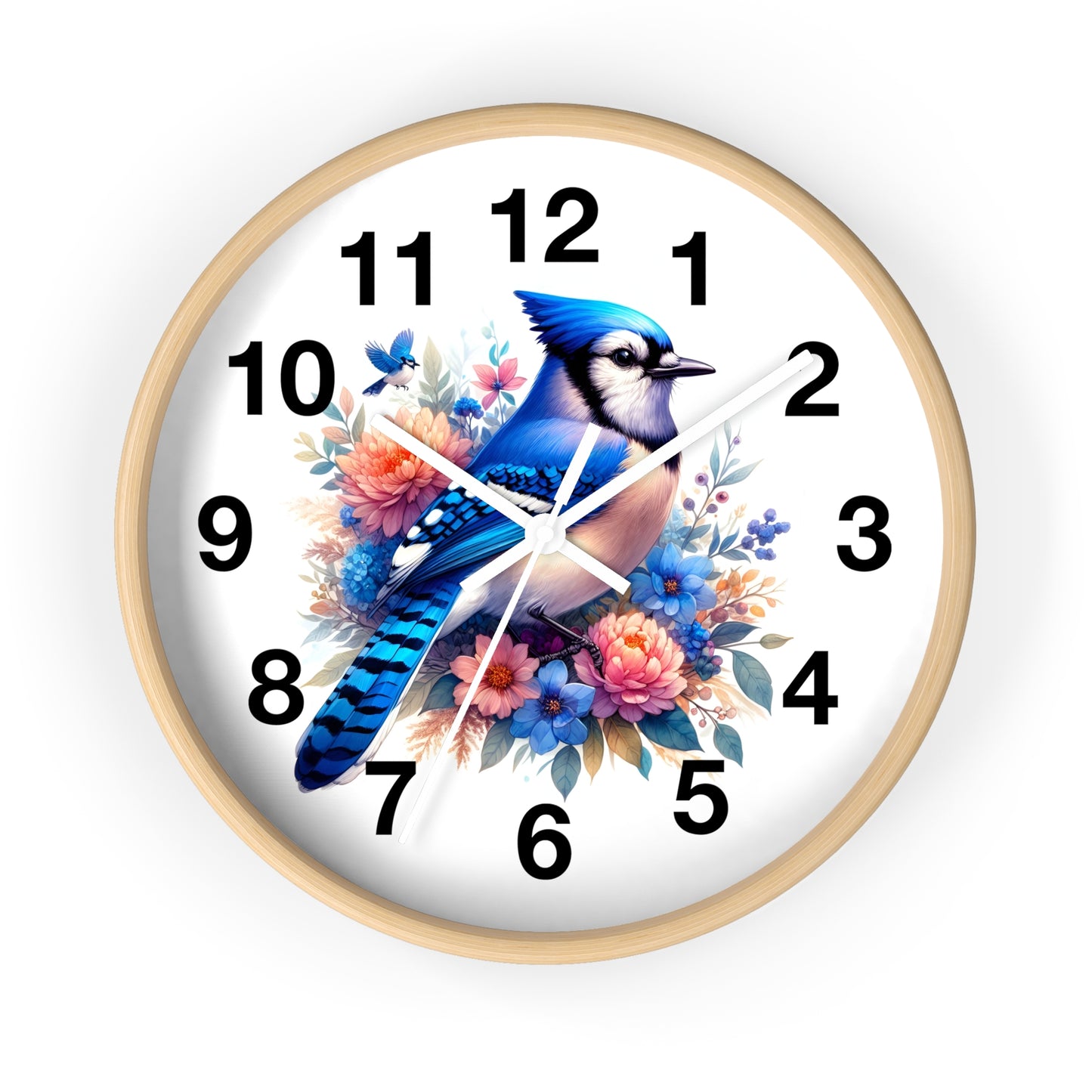 Bird Blue Jay Wall Clock