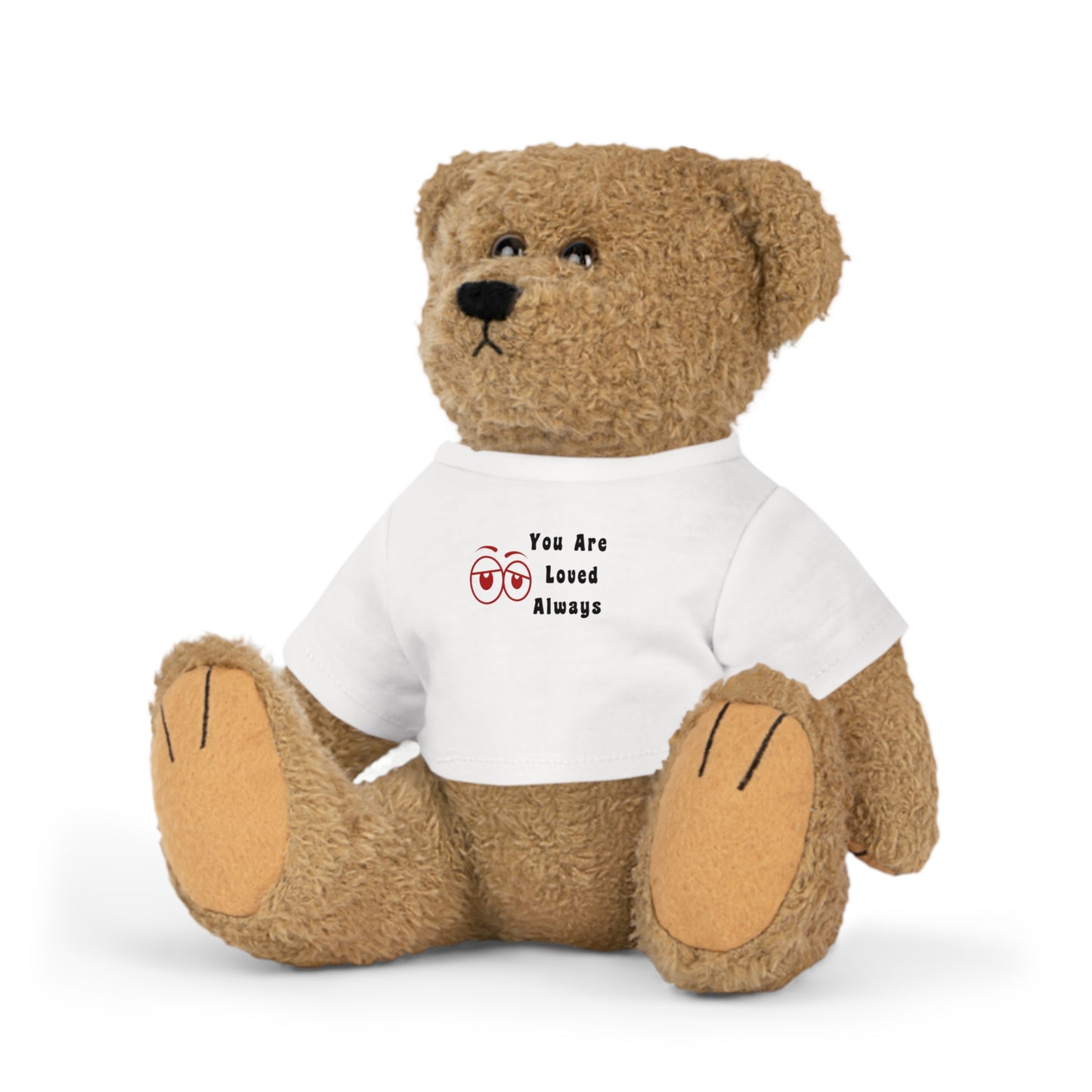 Adorable Plush Rabbit Toy with 'You Are Loved Always' T-Shirt