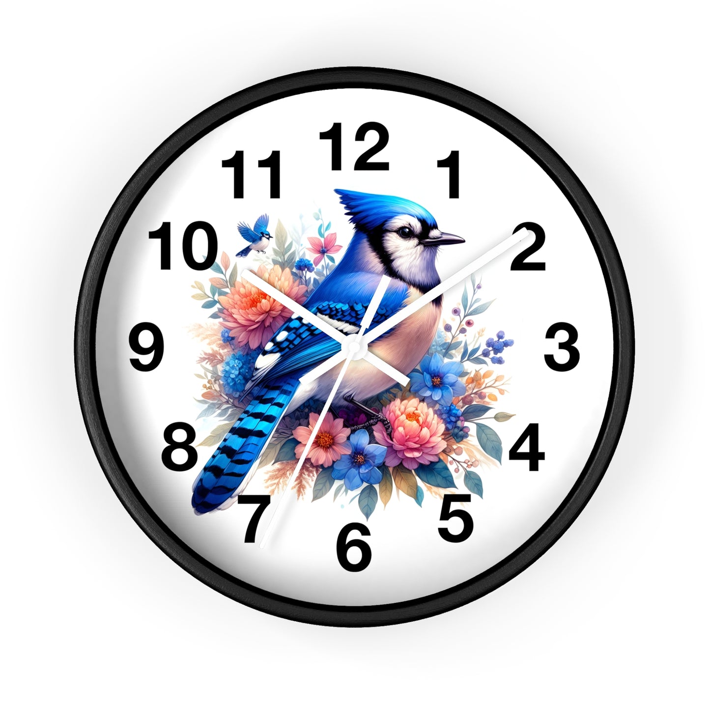 Bird Blue Jay Wall Clock