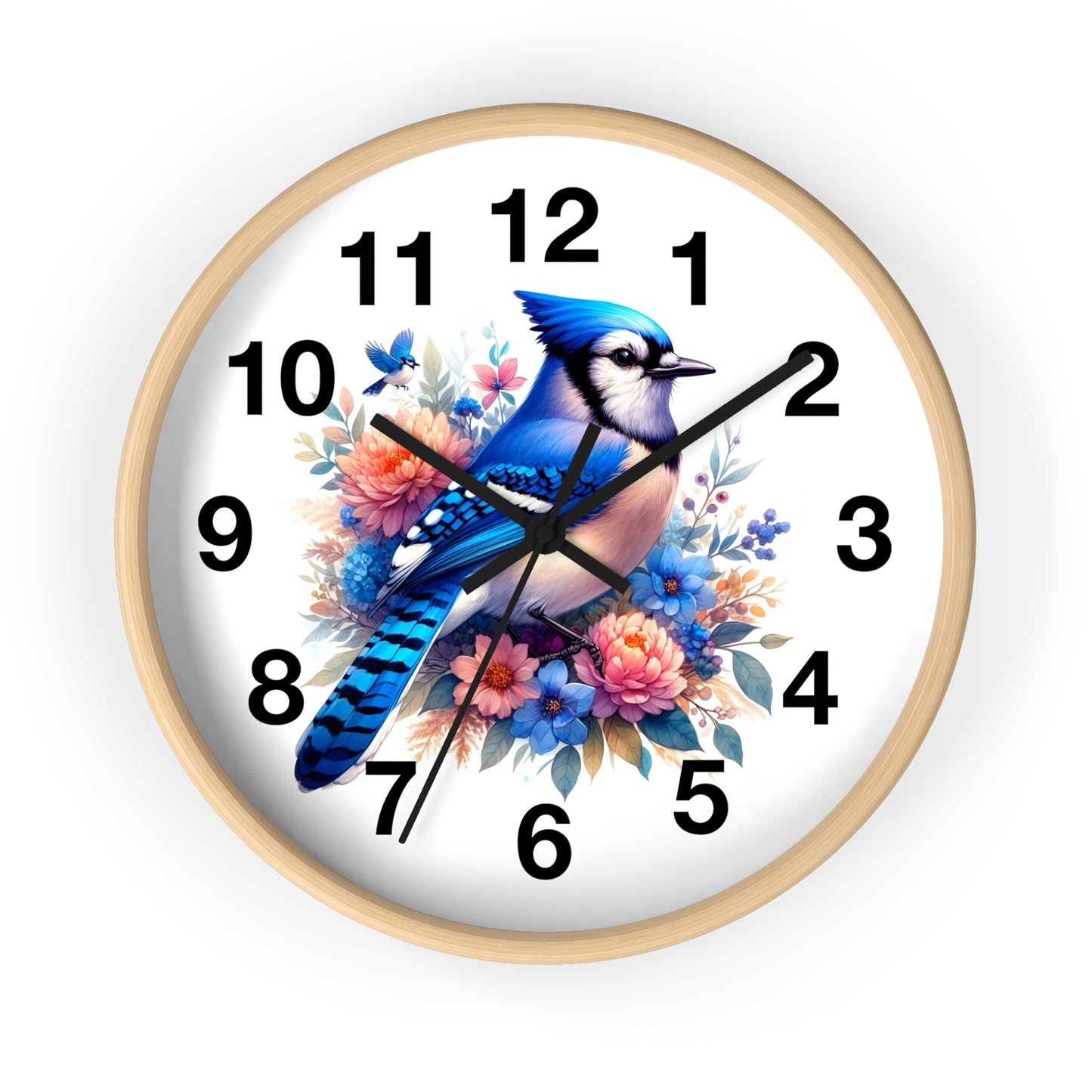 Bird Blue Jay Wall Clock