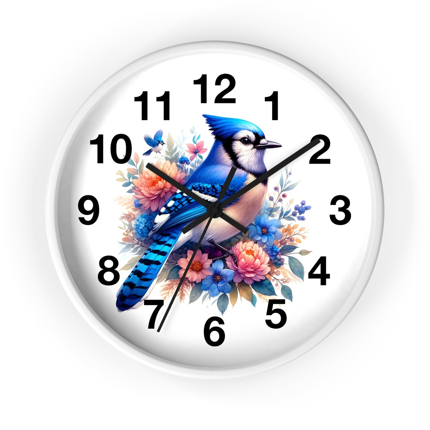 Bird Blue Jay Wall Clock