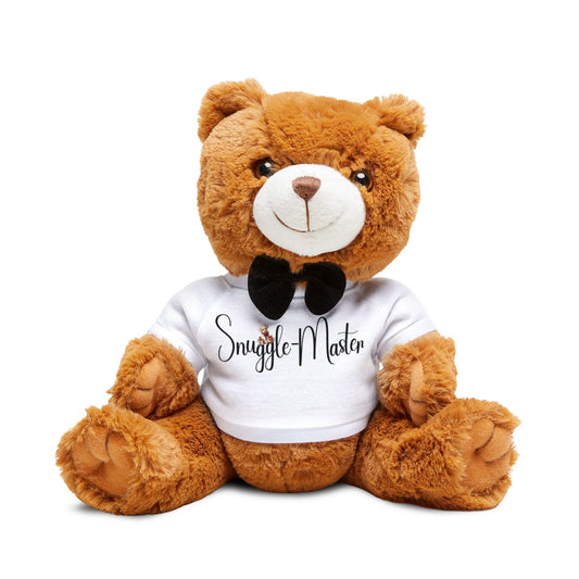 Snuggle Master Plush Teddy Bear with T-Shirt - Perfect Gift for Kids & Special Occasions