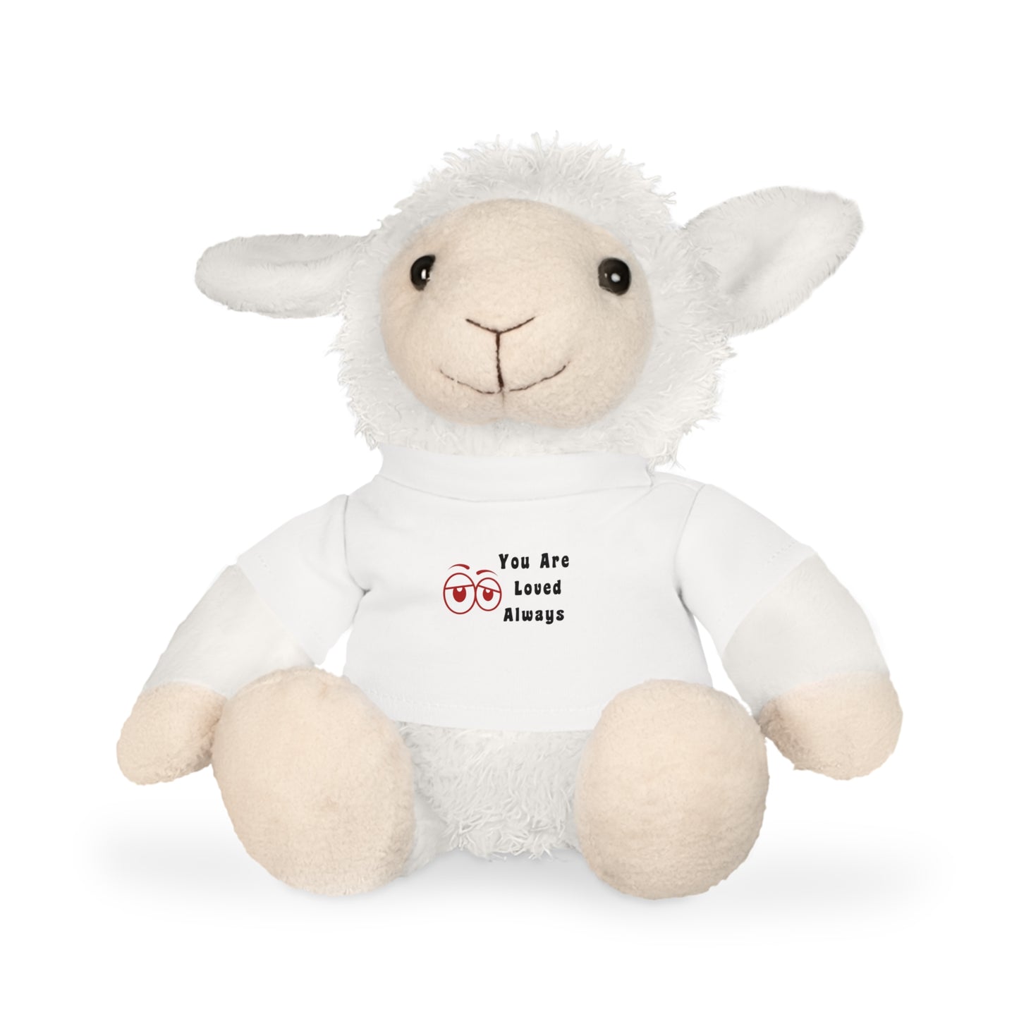 Adorable Plush Rabbit Toy with 'You Are Loved Always' T-Shirt