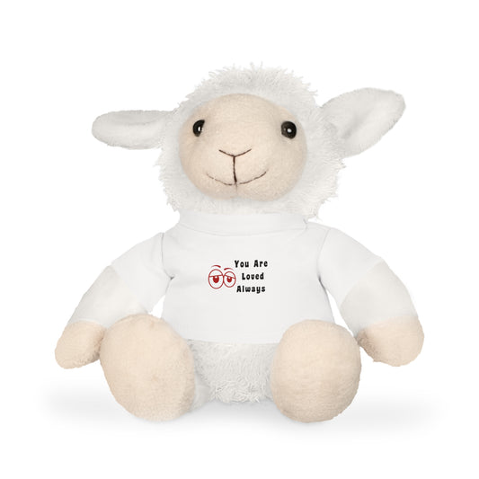 Adorable Plush Rabbit Toy with 'You Are Loved Always' T-Shirt